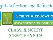 Light-Reflection and Refraction CLASS: X NCERT (CBSE) PHYSICS