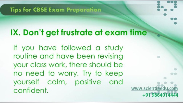 Tips For CBSE Exam Preparation - Educational Portal India