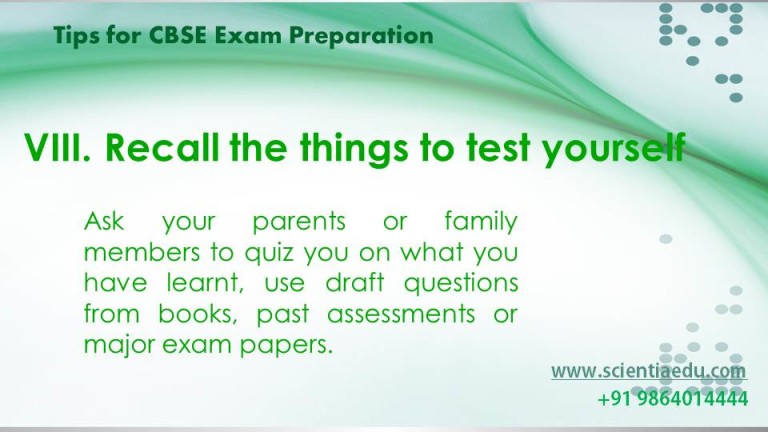 Tips For CBSE Exam Preparation - Educational Portal India