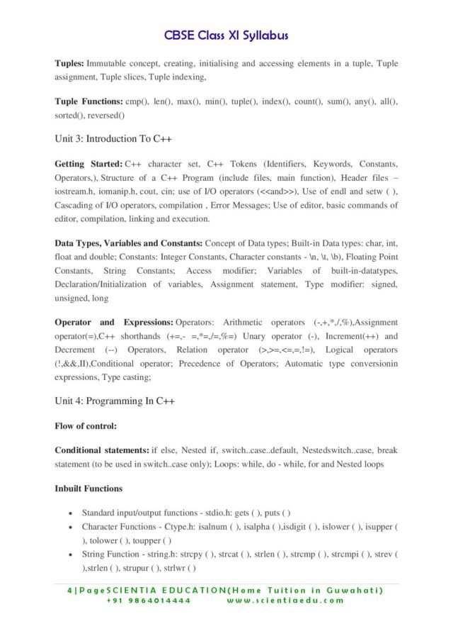 class-11-computer-science-syllabus-cbse-educational-portal-india