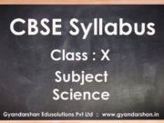 Science Class X Syllabus