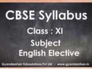 English Elective Class XI Syllabus