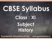 History Class XI Syllabus