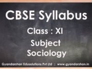 Sociology Class XI Syllabus