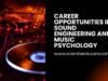 Career Opportunities in Sound Engineering and Music Psychology Sound Engineering and Music Psychology