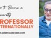 How to Become a University Professor Internationally University Professor Internationally